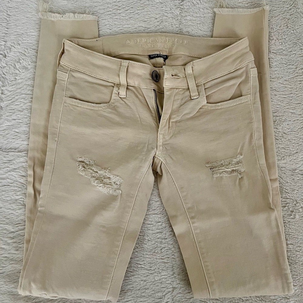 AMERICAN EAGLE SUPER LOW JEGGING SIZE 00